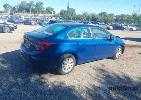 2012 Honda Civic Lx from USA, damaged, VIN 19XFB2F57CE326912